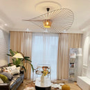 Axyaa Modern Straw Hat Chandeliers for Living Room, Bedroom, and Restaurant