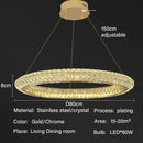 Axyaa Luxury Crystal Chandeliers for Home Villa Lighting in Living Dining Room