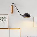 Axyaa Nordic Swing Arm Wall Sconce with Iron Lampshade