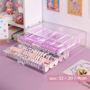 Axyaa Acrylic Stationery Drawer Organizer Watercolor Pen Holder Multi-Layer Storage Rack