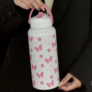Axyaa Vacuum Insulated Water Bottle with Straw & Handle - Stainless Steel Thermos