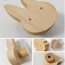 Axyaa Wooden Animal Star Moon Wall Hooks - Creative Room Decor & Key Holder