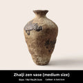 Axyaa Retro Wabi-Sabi Ceramic Vase for Stylish Living Room Flower Arrangement