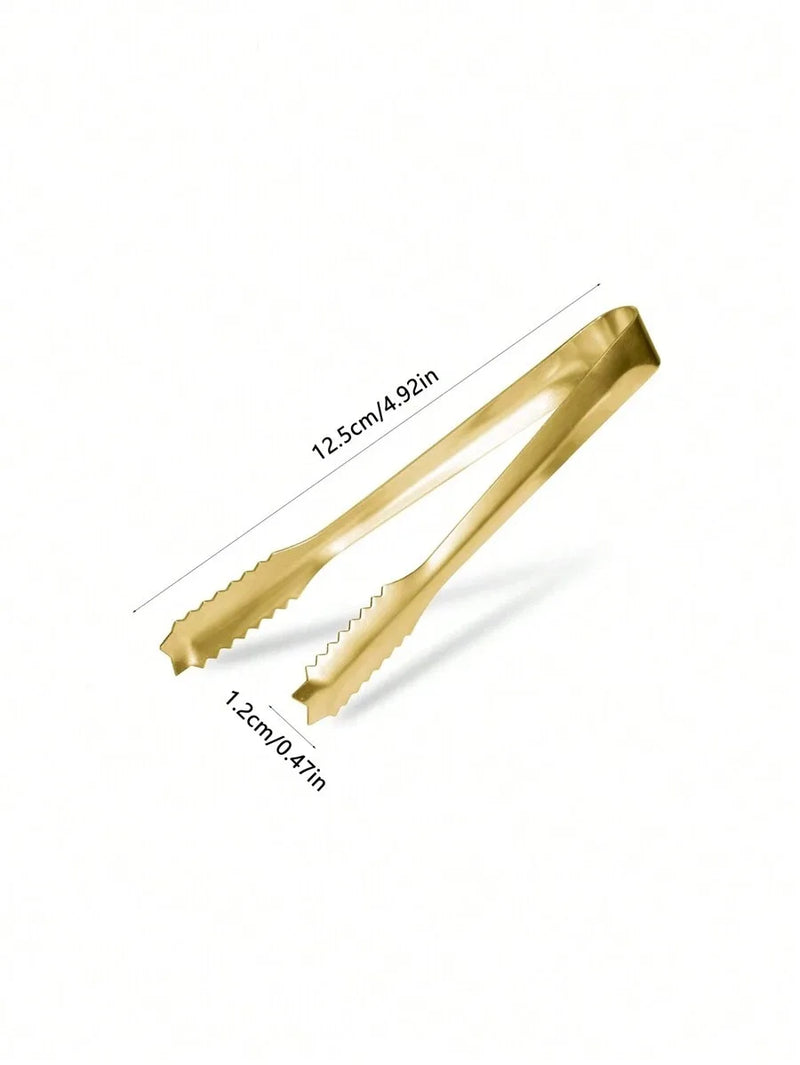 Axyaa Stainless Steel Food Tongs Set - Perfect for Afternoon Tea, Coffee Bar, Desserts