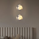 Axyaa Marble Ball Wall Lamp G9 Bulb Stone Sconce for Room Decoration