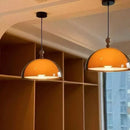 Axyaa Acrylic Lampshade LED Pendant Light - Dark Wood E27 Bulb