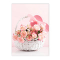 Axyaa Sakura Rose Peony Hot Air Balloon Wall Art Canvas Painting