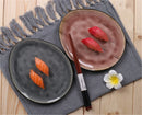 Axya Ceramic Hand-Painted Dim Sum Plate, Round Breakfast Dish for Dessert & Mousse