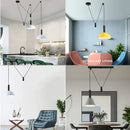 Axyaa Nordic Pulley LED Pendant Lights for Kitchen Island Loft Dining Room Transform