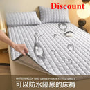 Axyaa Cotton Curve Grid Waterproof Mattress Protector Bedding Mattress Pad
