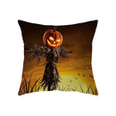 Axyaa Halloween Scarecrow Pattern Pillowcase for Office, Living Room, Sofa, Car.