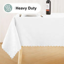 Axyaa Waterproof Vinyl Tablecloth: Heavy Duty Kitchen Dinner Table Cover