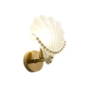 Axyaa Crystal Glass Shell Wall Lamp for Modern Minimalist Indoor Lighting