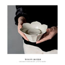 Axyaa Lotus Ceramic Tea Pot Holder Zen Water Storage Bowl
