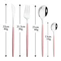 Axyaa Black Gold Stainless Steel Dinnerware Set - Elegant Tableware Collection