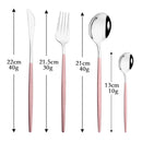 Axyaa Black Gold Stainless Steel Dinnerware Set - Elegant Tableware Collection
