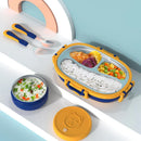 Axyaa Kids Bento Box Set Cute Cartoon Stainless Steel Leakproof Lunch Container