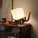 Axyaa Octopus Wood+Marble Table Lamp Touch Control LED Lighting for Indoor Decor