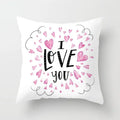 Axyaa Love Heart Cushion Cover for Living Room Sofa Valentine's Day Home Decor