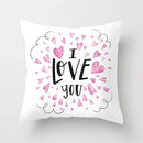 Axyaa Love Heart Cushion Cover for Living Room Sofa Valentine's Day Home Decor
