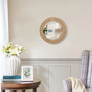 Axyaa Hand-Woven Nordic Decorative Hanging Mirror for Stylish Home Décor