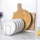 Axyaa Stainless Steel Dish Drainer Rack Kitchen Organizer Bowl Holder Pot Lid Shelf