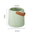 Axyaa Leather Handle Flower Vase Modern Nordic Style Plastic Pot