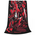 Axyaa Alastor Knitted Coral Fleece Plush Blanket