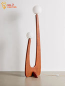 Axyaa Solid Wood LED Floor Lamp for Home Decor Living Room Bedroom