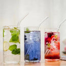 Axyaa Glass Straw Set: Reusable Borosilicate Drinking Straws with Brush for Drinks