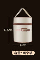 Axyaa Stainless Steel Insulated Food Container Bucket Pot Lunch Box Bottle - Large Capacity