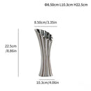 Axyaa Modern Striped Ceramic Vase: High-end Home Decoration Ornament