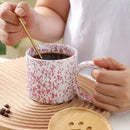 Axya Ceramic Splash Ink Mug, 340ml: Milk Coffee Tea Beer Drinking Cup, Korean INS Fashion.