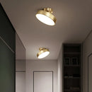 Axyaa Brass LED Chandelier: Adjustable Angle Fixture for Bedroom, Living Room, Kitchen & Aisle
