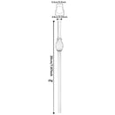 Axyaa Glass Straw Set: High Borosilicate, Reusable, Eco-Friendly with Clear Brush