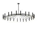 Axyaa Modern Sputnik Chandelier with G9 Bulbs - Large Cast Iron Dimmable Light