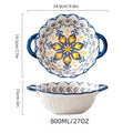 Axyaa Ceramic Soup Bowl with Handle - Large Capacity, Oven-Safe