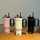 Axyaa Stainless Steel Insulated Tea Separation Water Bottle with Straw
