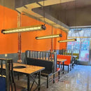 Axyaa Retro Acrylic Tube Pendant Light for Coffee Shop & Office