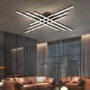 Axyaa Modern Line Ceiling Lamp LED Strip Lights for Living Room Bedroom Kitchen