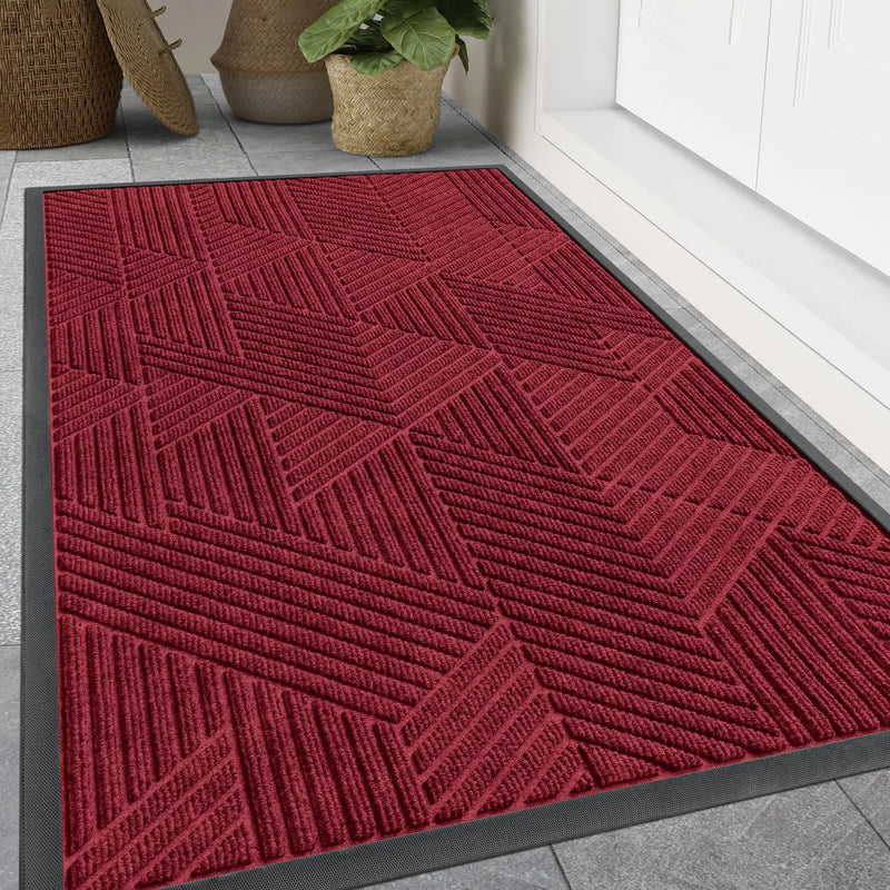 Axyaa Rubber Entrance Doormats: Non-slip Heavy Duty Outdoor Mats