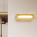 Axyaa Yellow Stone LED Wall Lamps - Modern Wabi Sabi Decor for Living Room
