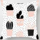 Axyaa Tropical Cactus Potted Pillowcase for Home and Office Decor