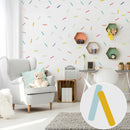 Colorful Candy Strip Wall Stickers by Axyaa - Nursery Kids Room Decor
