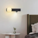 Axyaa White Acrylic Ball Wall Light Bedside Lamp 3000K G9 Bulb
