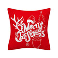 Axyaa Merry Christmas Print Sofa Cushion Decoration Pillowcase