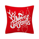 Axyaa Merry Christmas Print Sofa Cushion Decoration Pillowcase