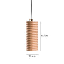Axyaa Wood Pendant Light: Modern Room Decor Downlight for Ambiance