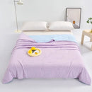 Axyaa Cool Silk Summer Quilt in Solid Color AB Version, Breathable and Lightweight