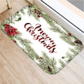 Axyaa Christmas New Year Home Decor Entrance Door Mat Non-Slip Living Room Hallway Carpet